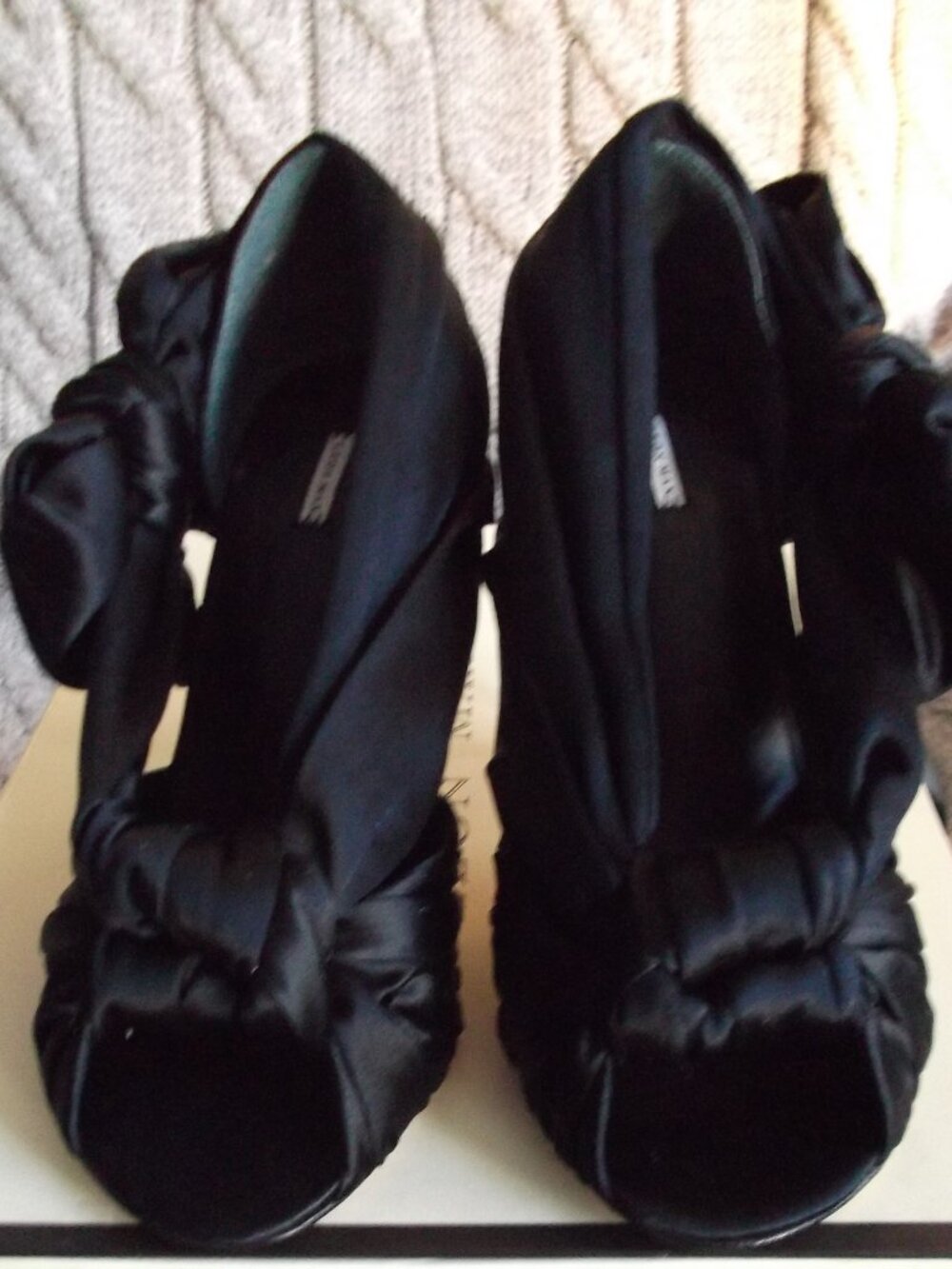 Ladies black evening shoes